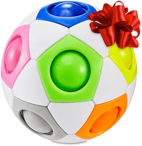 CUBIDI® Original Rainbow Puzzle Ball I Brain Teasers for Kids Ages 6-10 I for Boys and Girls 6+ Years