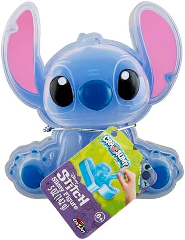 CRA-Z-Slimy Stitch Slime Toy- Glossy, Stretchy, Super Soft, Smooth Blue Stitch Slime with Stitch Shaped Confetti Mix-Ins for Boys and Girls, Lilo and Stitch Kids Toy Gift