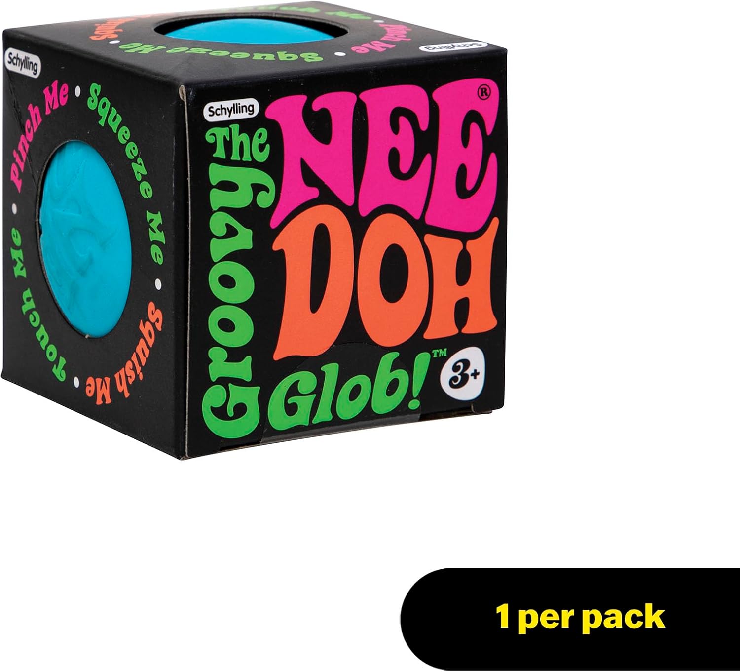 Schylling NeeDoh Original - Sensory Fidget Toy - Green - Ages 3 to Adult , 1 Count ( Pack of 1)