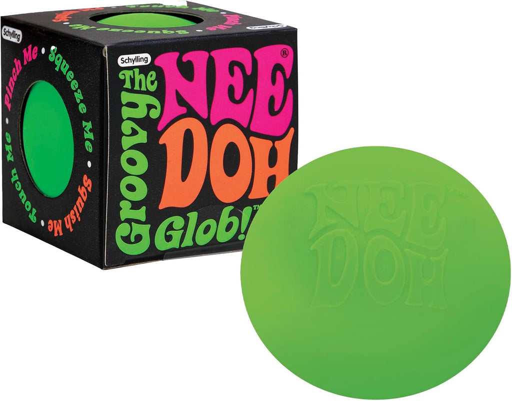 Schylling NeeDoh Original - Sensory Fidget Toy - Green - Ages 3 to Adult , 1 Count ( Pack of 1)