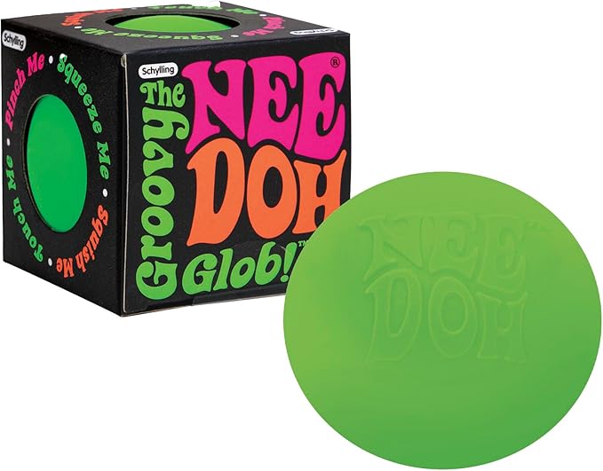 Schylling NeeDoh Original - Sensory Fidget Toy - Green - Ages 3 to Adult , 1 Count ( Pack of 1)