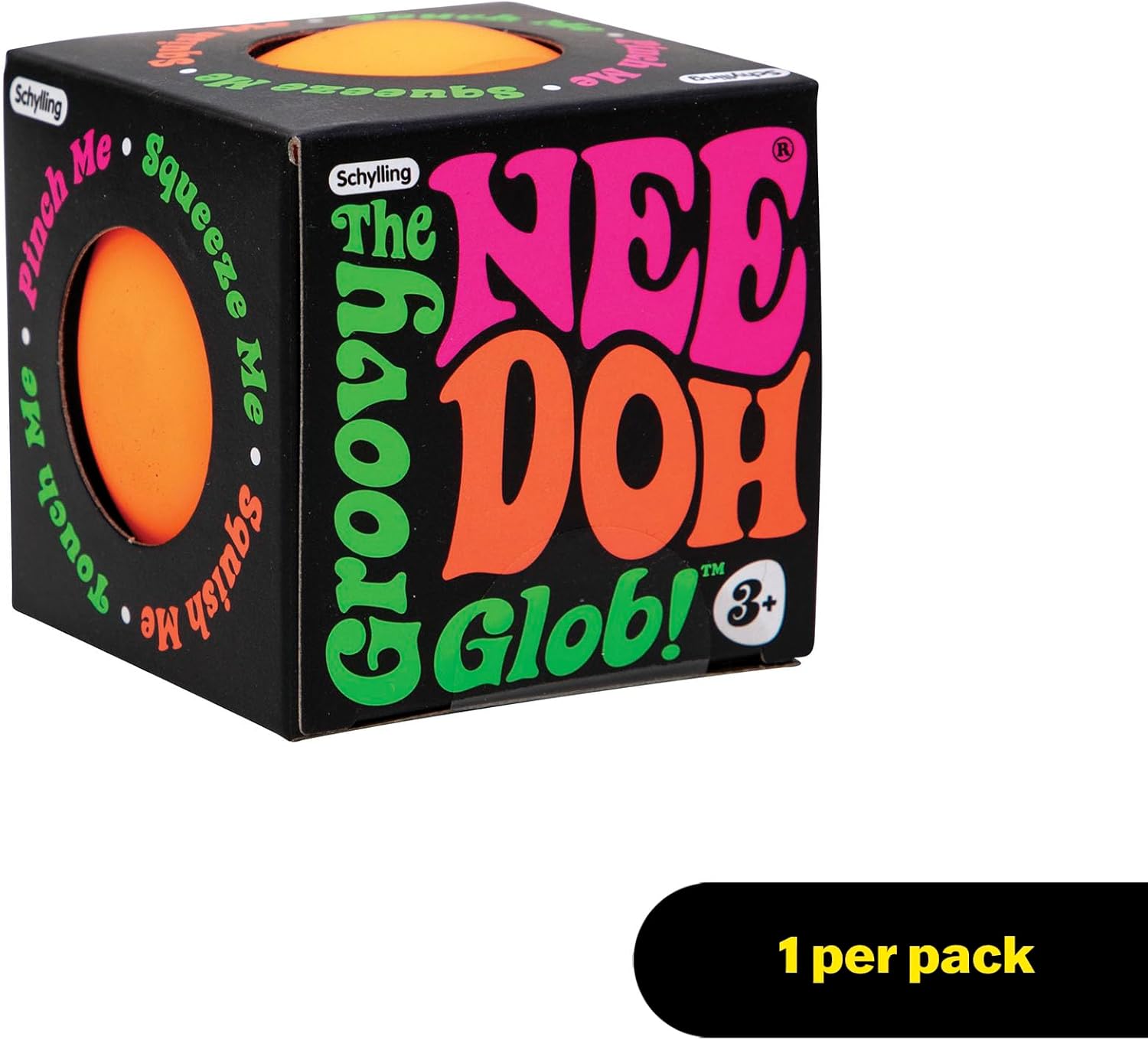 Schylling NeeDoh Original - Sensory Fidget Toy - Green - Ages 3 to Adult , 1 Count ( Pack of 1)