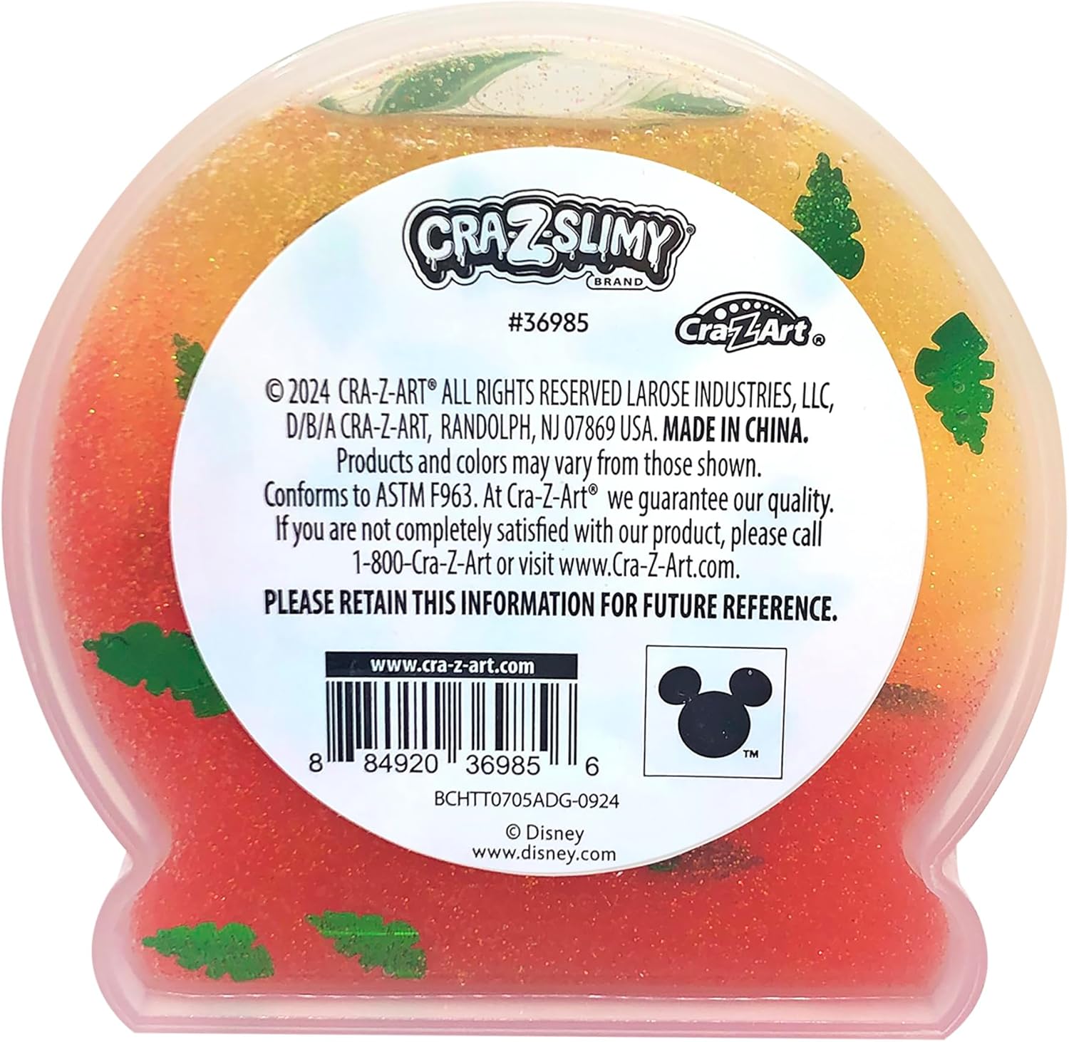 CRA-Z-Slimy Stitch Slime Toy- Glossy, Stretchy, Super Soft, Smooth Blue Stitch Slime with Stitch Shaped Confetti Mix-Ins for Boys and Girls, Lilo and Stitch Kids Toy Gift