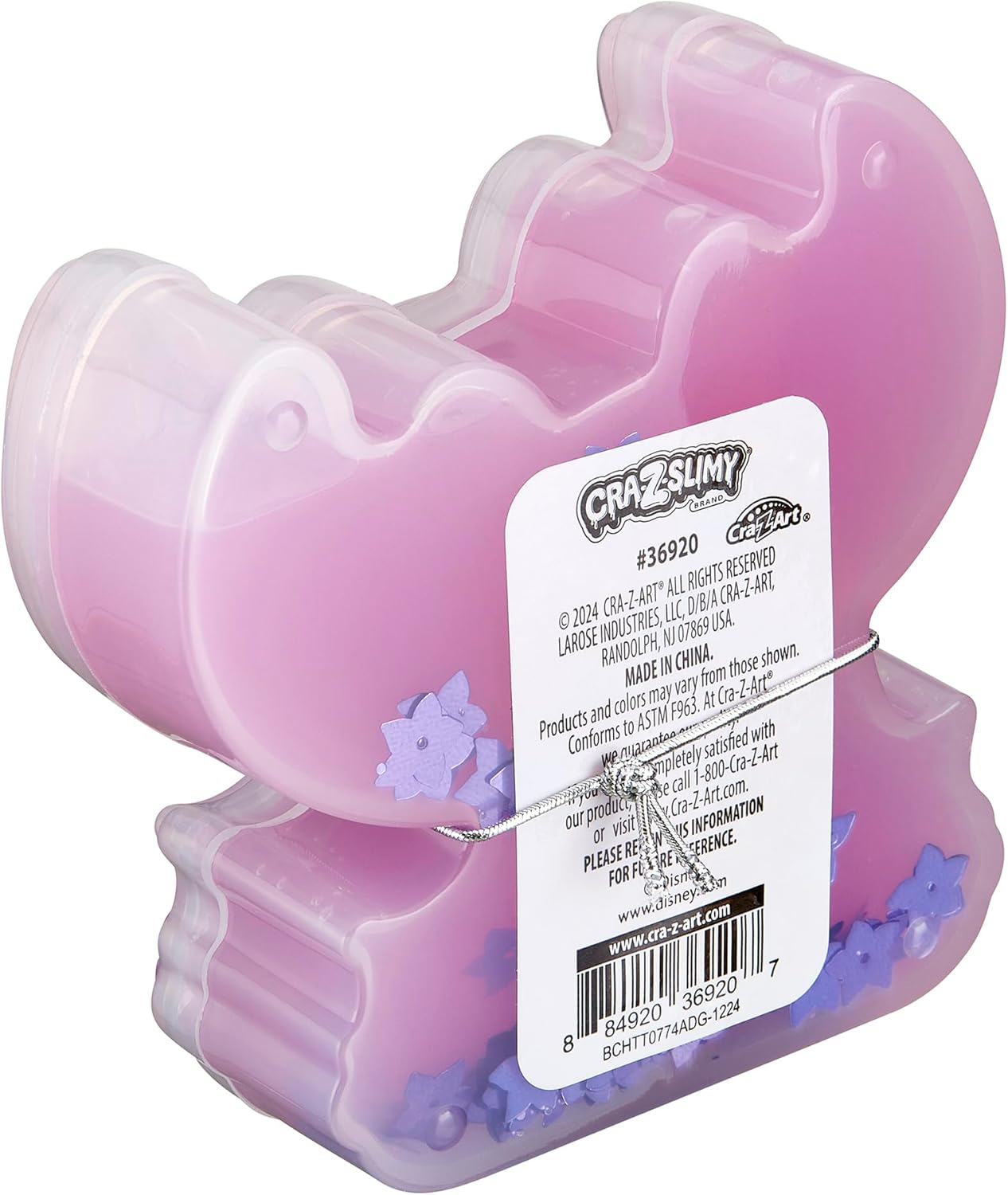 CRA-Z-Slimy Stitch Slime Toy- Glossy, Stretchy, Super Soft, Smooth Blue Stitch Slime with Stitch Shaped Confetti Mix-Ins for Boys and Girls, Lilo and Stitch Kids Toy Gift