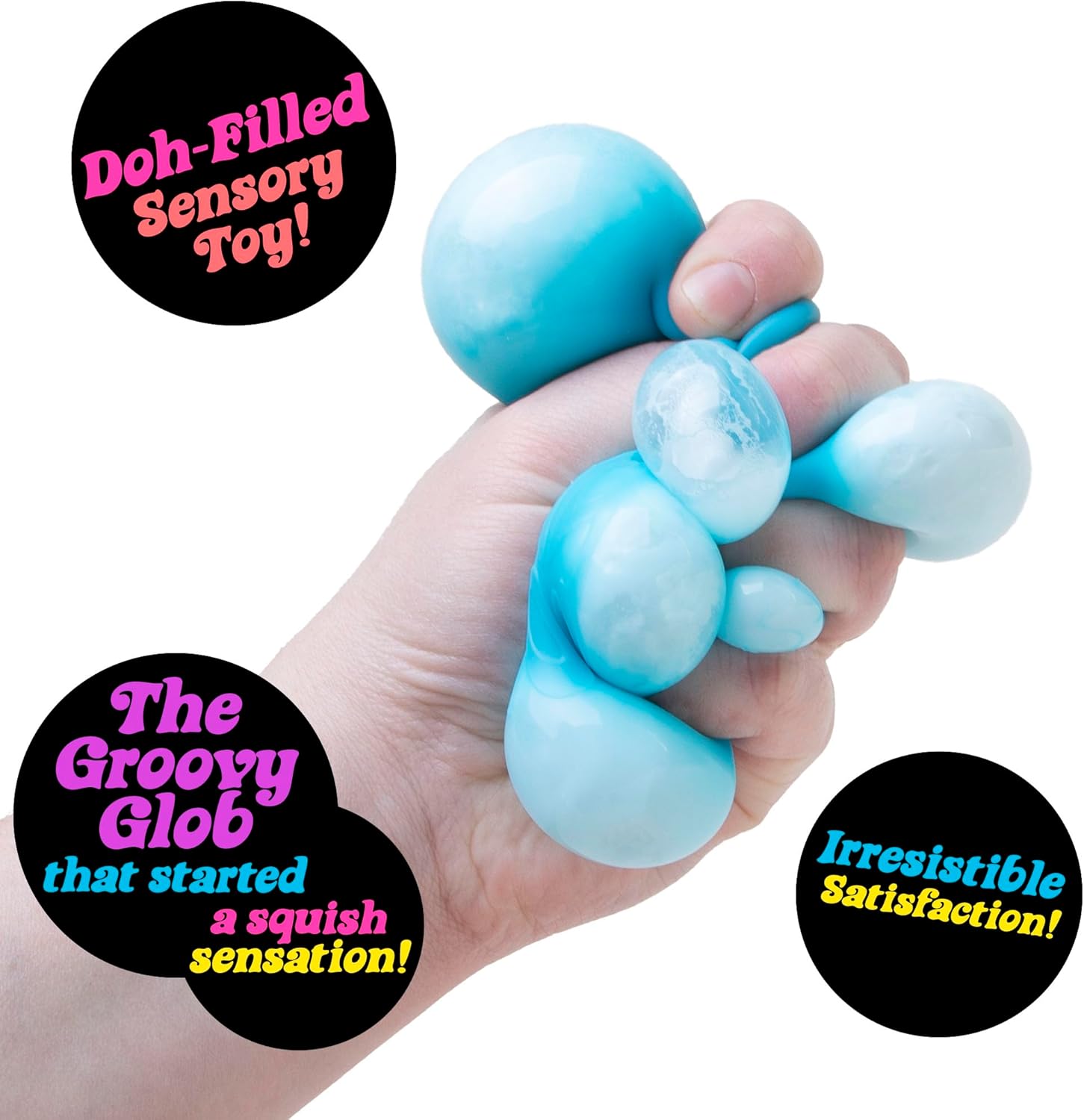 Schylling NeeDoh Original - Sensory Fidget Toy - Green - Ages 3 to Adult , 1 Count ( Pack of 1)