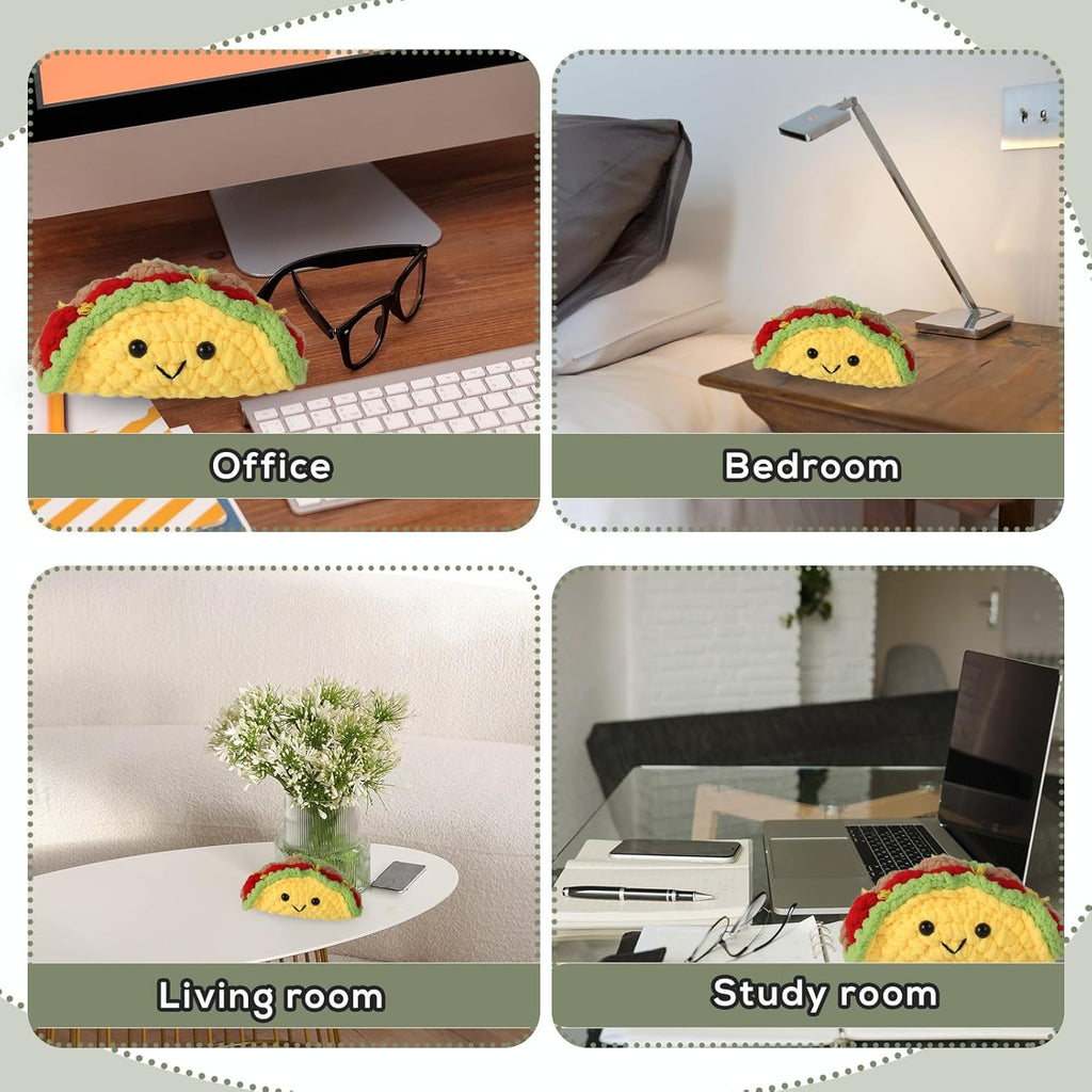 Positive Penguin, Mini Funny Knitted Penguin Toy Cute Positive Crochet Animals Potato Doll with Encouragement Card Gift for Kids Girls Boys Women Friends Birthday Party Decoration