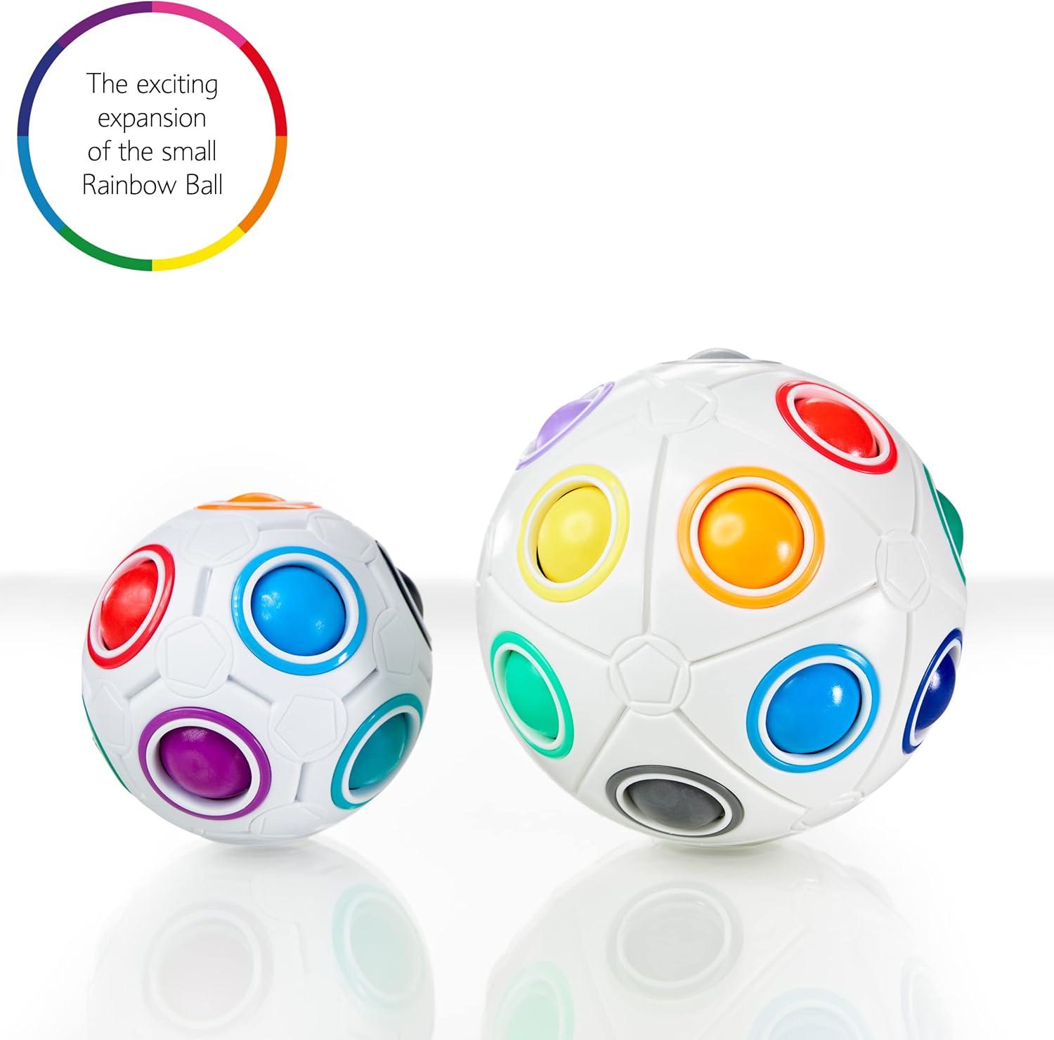 CUBIDI® Original Rainbow Puzzle Ball I Brain Teasers for Kids Ages 6-10 I for Boys and Girls 6+ Years