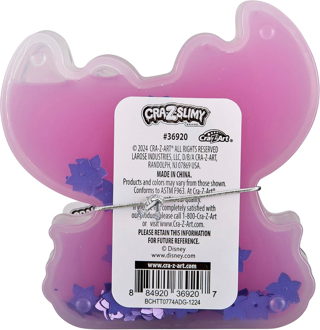 CRA-Z-Slimy Stitch Slime Toy- Glossy, Stretchy, Super Soft, Smooth Blue Stitch Slime with Stitch Shaped Confetti Mix-Ins for Boys and Girls, Lilo and Stitch Kids Toy Gift