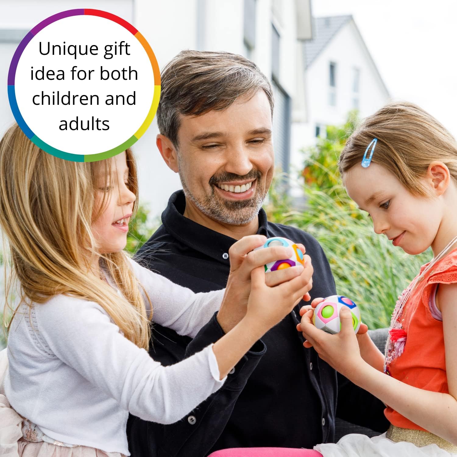 CUBIDI® Original Rainbow Puzzle Ball I Brain Teasers for Kids Ages 6-10 I for Boys and Girls 6+ Years