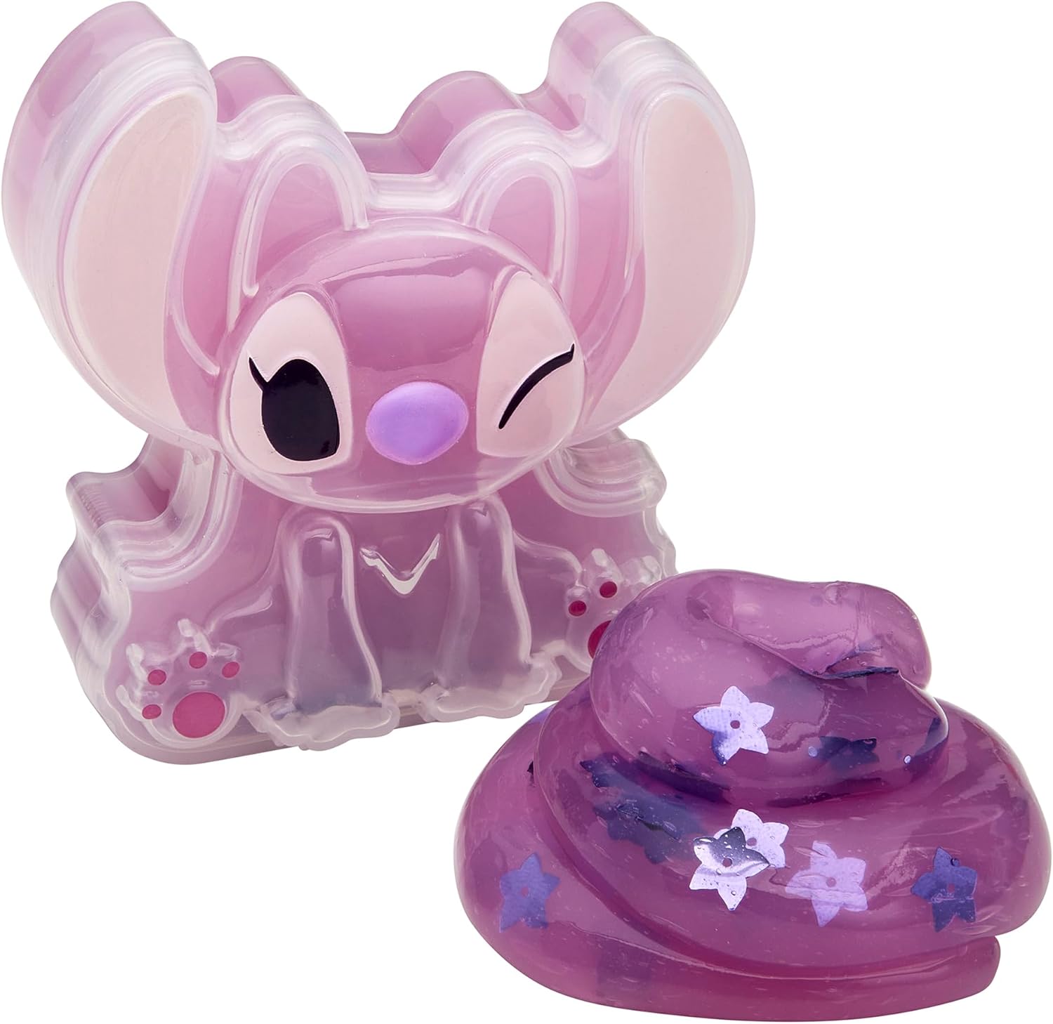 CRA-Z-Slimy Stitch Slime Toy- Glossy, Stretchy, Super Soft, Smooth Blue Stitch Slime with Stitch Shaped Confetti Mix-Ins for Boys and Girls, Lilo and Stitch Kids Toy Gift