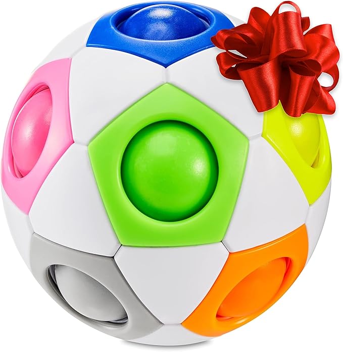 CUBIDI® Original Rainbow Puzzle Ball I Brain Teasers for Kids Ages 6-10 I for Boys and Girls 6+ Years