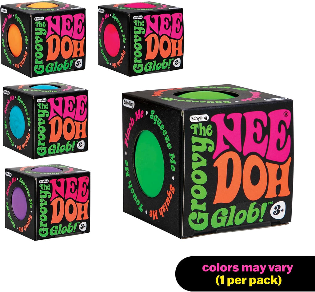 Schylling NeeDoh Original - Sensory Fidget Toy - Green - Ages 3 to Adult , 1 Count ( Pack of 1)