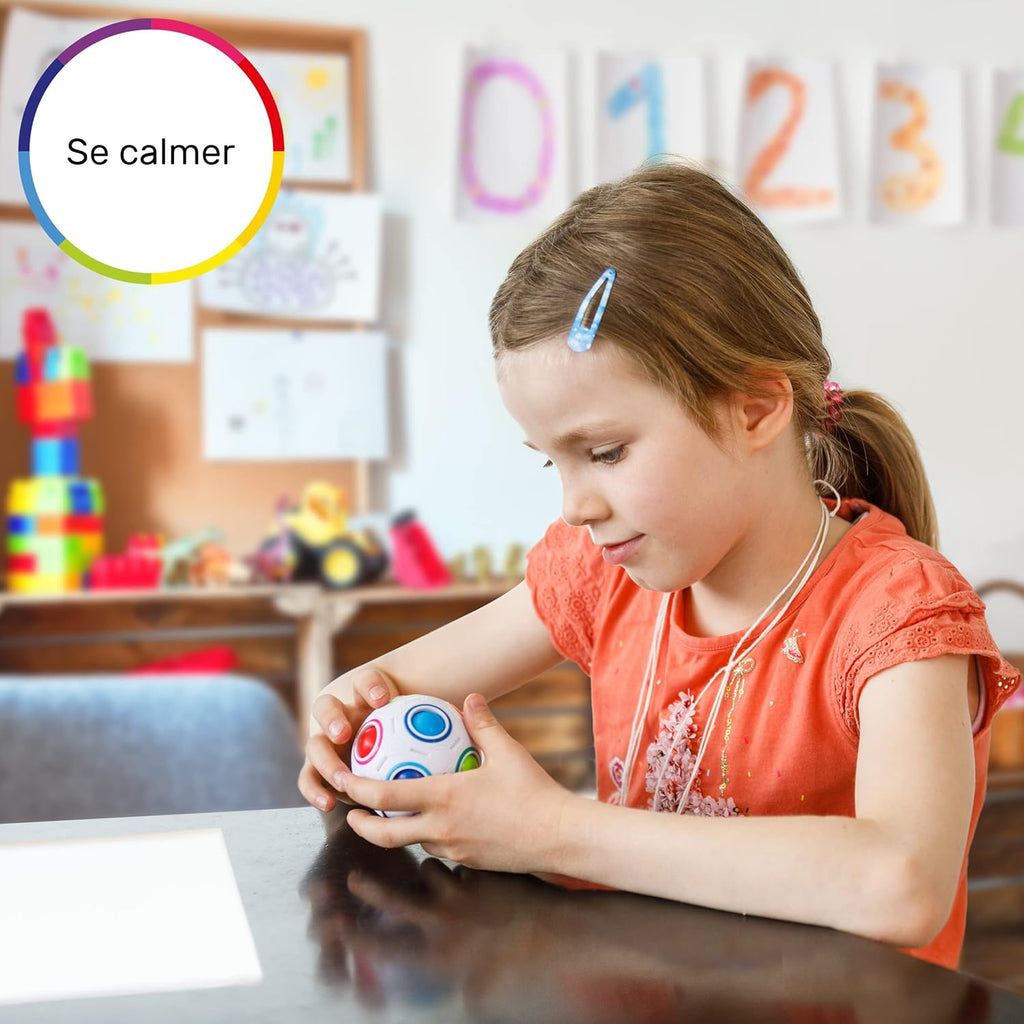 CUBIDI® Original Rainbow Puzzle Ball I Brain Teasers for Kids Ages 6-10 I for Boys and Girls 6+ Years