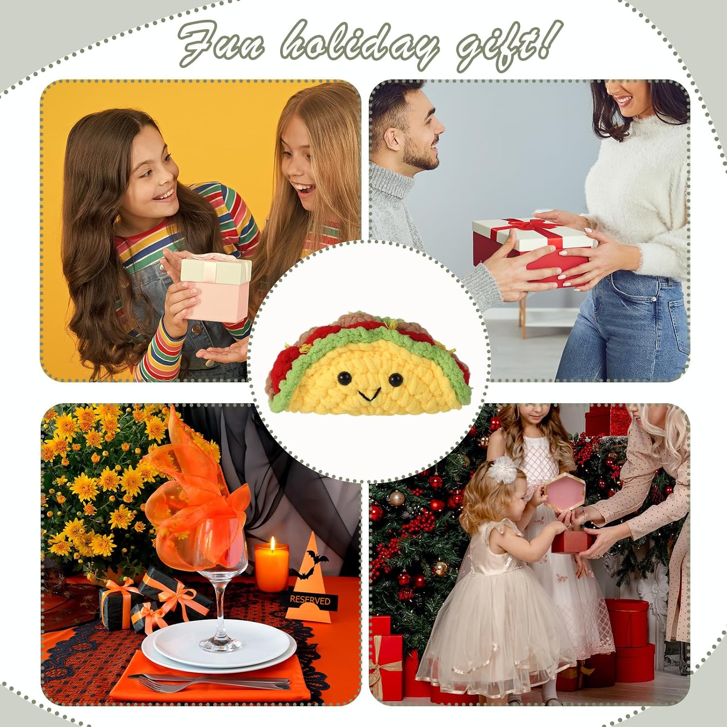 Positive Penguin, Mini Funny Knitted Penguin Toy Cute Positive Crochet Animals Potato Doll with Encouragement Card Gift for Kids Girls Boys Women Friends Birthday Party Decoration