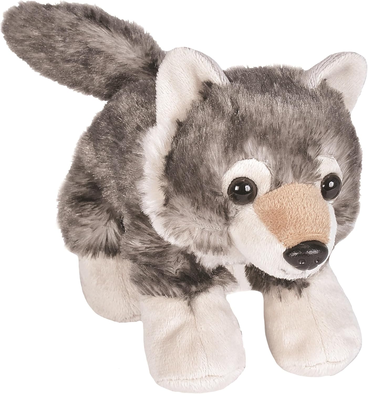 Wild Republic Wolf Plush, Stuffed Animal, Plush Toy, Gifts for Kids, Hug’Ems 7"