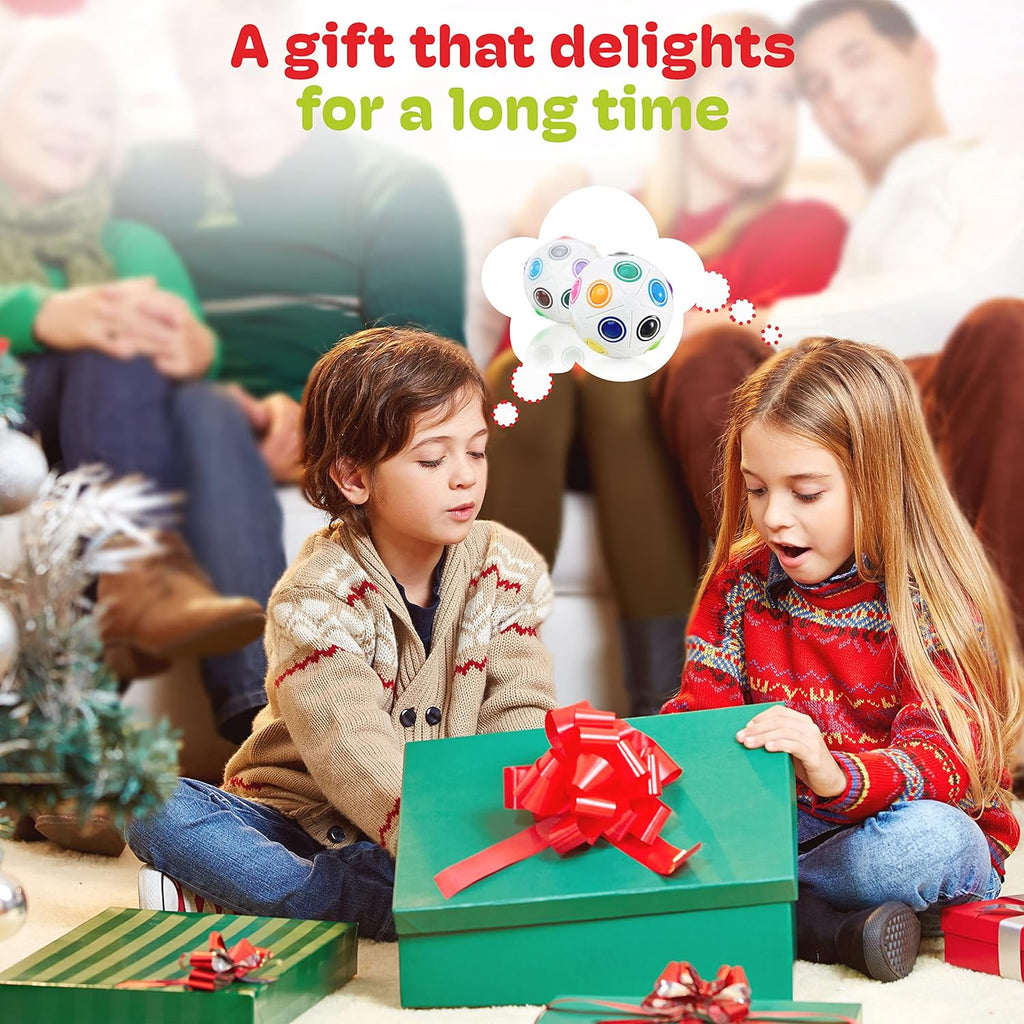 CUBIDI® Original Rainbow Puzzle Ball I Brain Teasers for Kids Ages 6-10 I for Boys and Girls 6+ Years